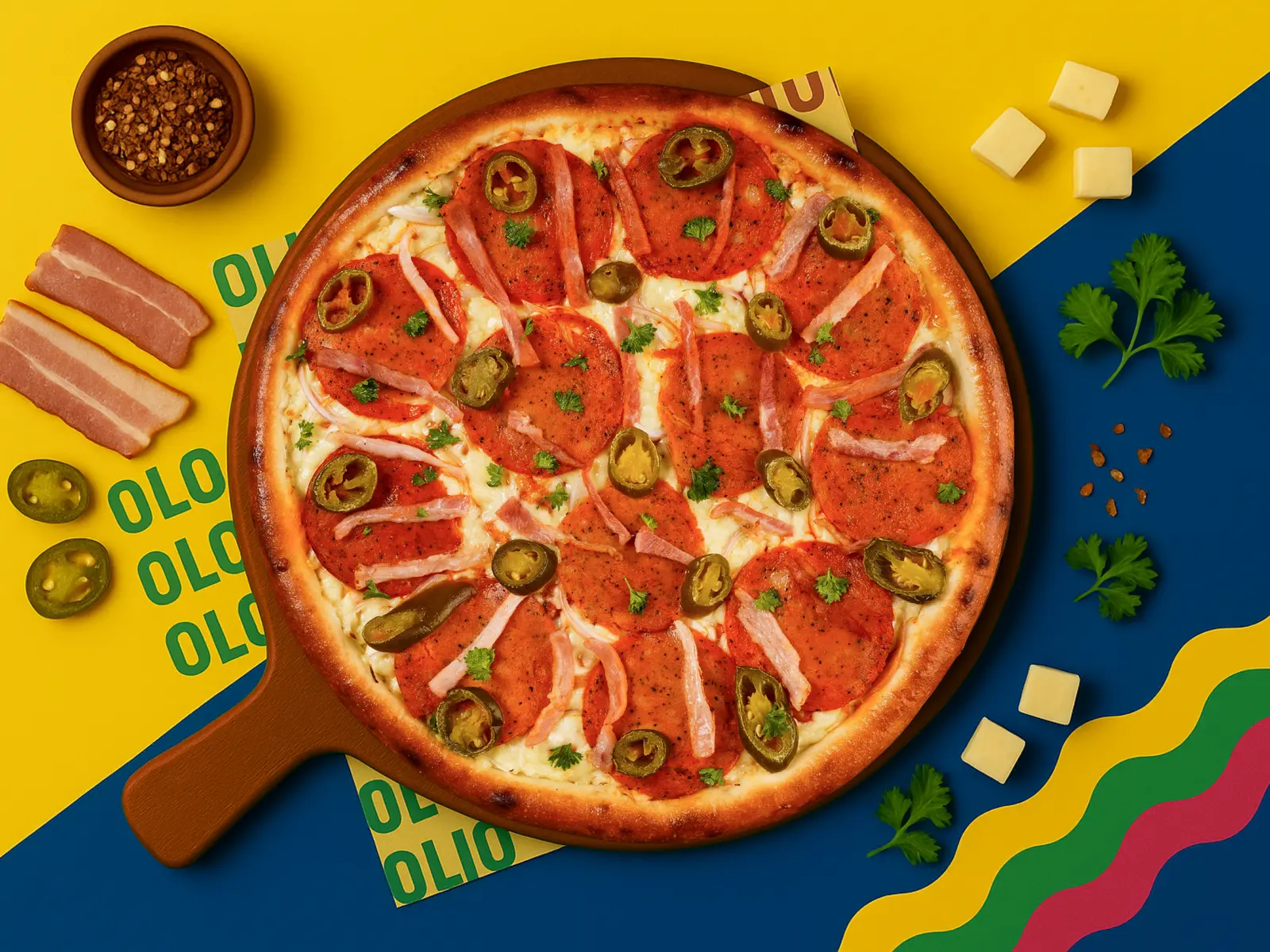 Baceroni Pizza from OLIO Pizza